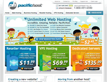 Tablet Screenshot of pacifichost.com